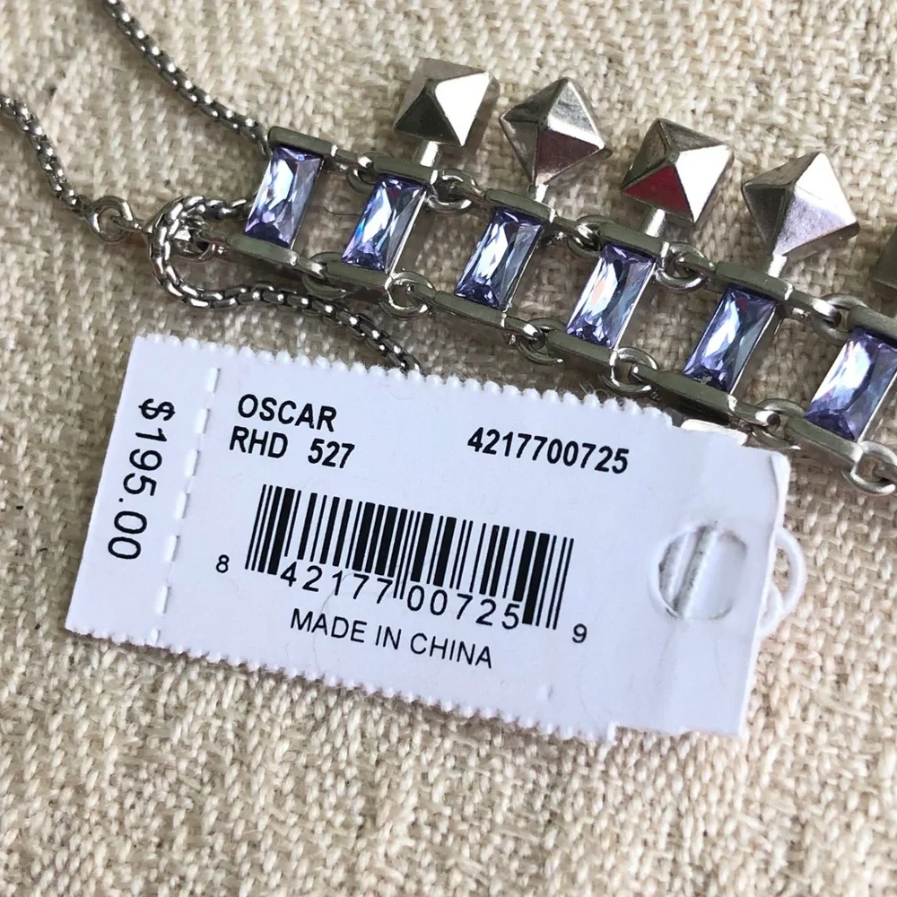 KENDRA SCOTT Oscar choker necklace silver